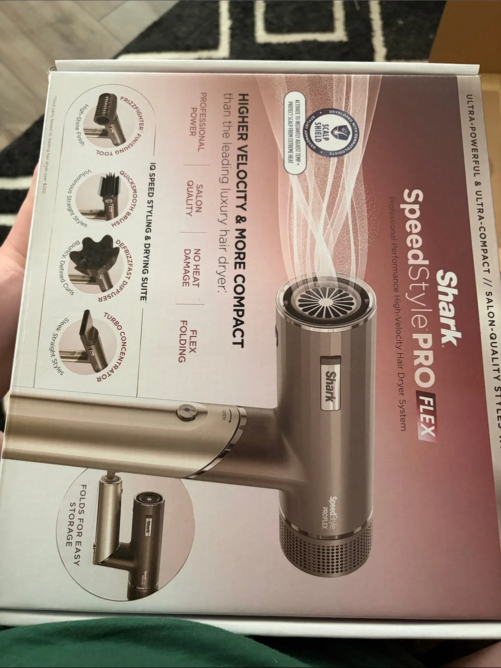 Shark SpeedStyle PRO FLEX Women's Hair Dryer - Champagne - Picture 6 of 6